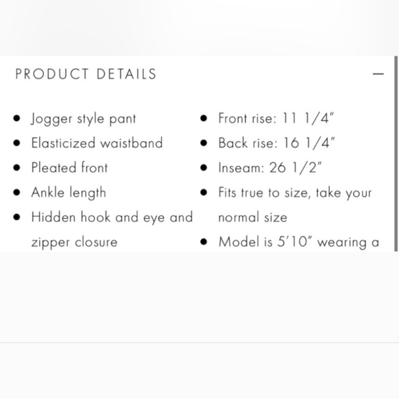 Alice + Olivia Pleated Chino Toggle Jogger Pants Sz 8 - Picture 10 of 10